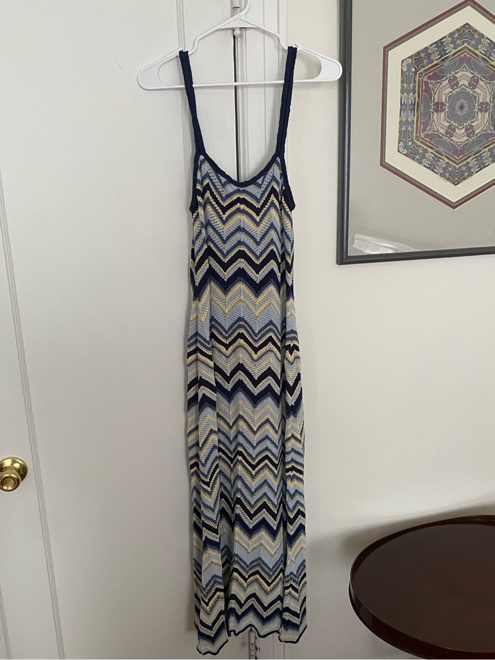 Maje Crochet Knit Maxi Dress 40 L 8 - Picture 8 of 8